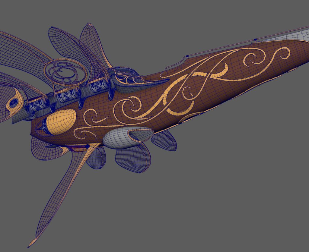 Ship Astria Modeling wire 02