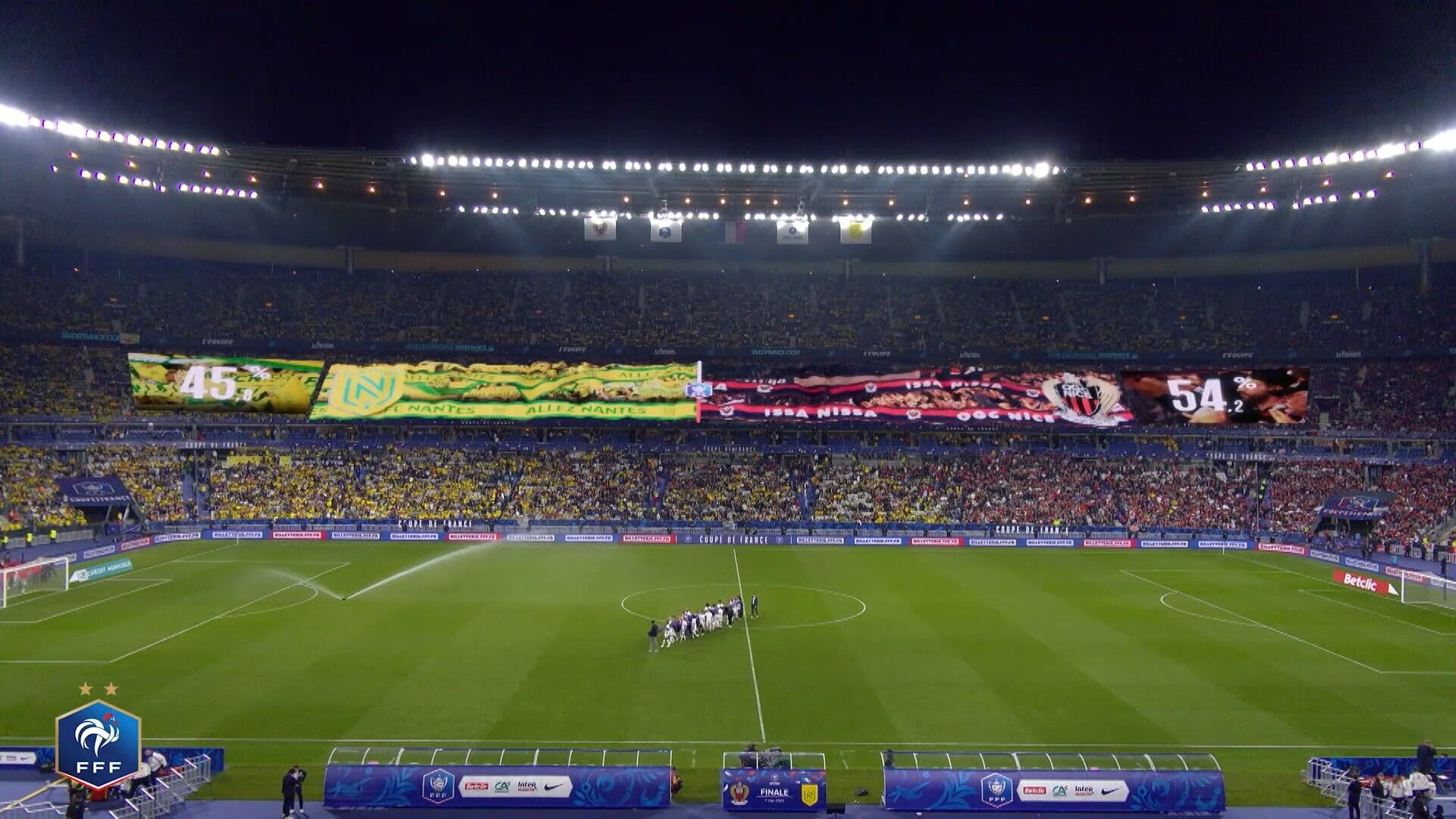 Engagement des supporters dans un stade